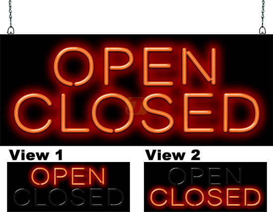 Open-Closed Neon Sign