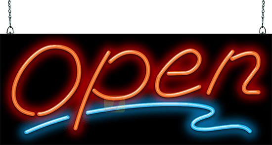 Open Neon  Sign