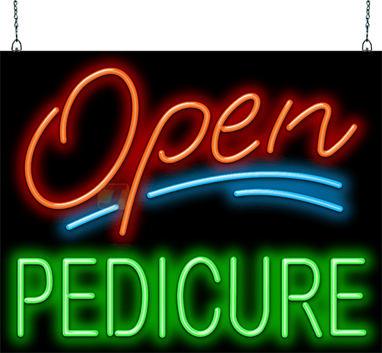 Open with Pedicure Neon Sign