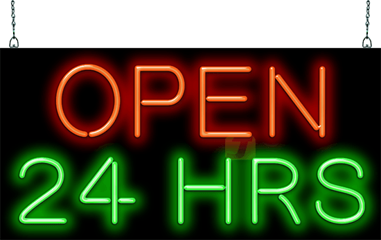 24 Hours Neon Signs Open 24 Hours Neon Signs Jantec Neon