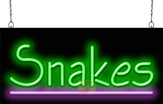 Snakes Neon Sign