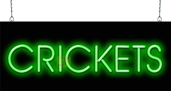 Crickets Neon Sign