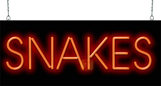 Snakes Neon Sign