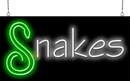 Snakes Neon Sign