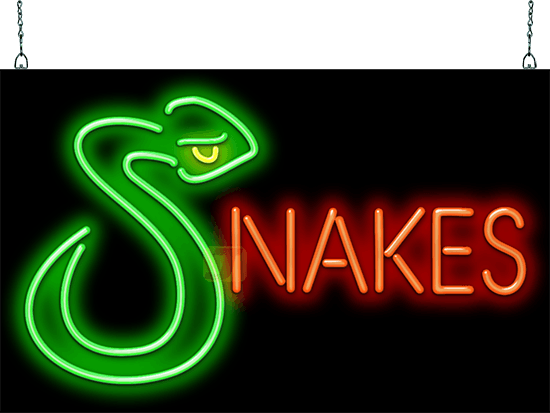 Snakes Neon Sign