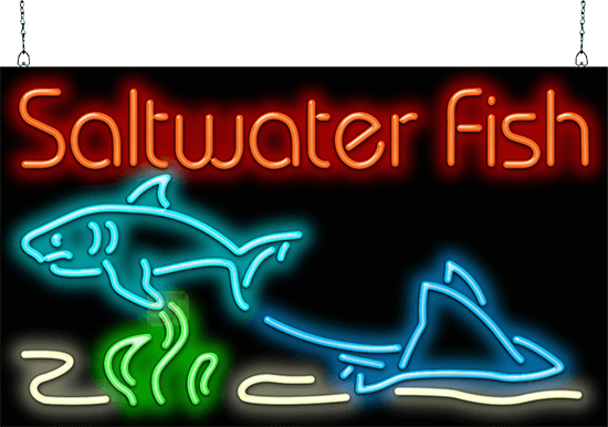 Saltwater Fish Neon Sign