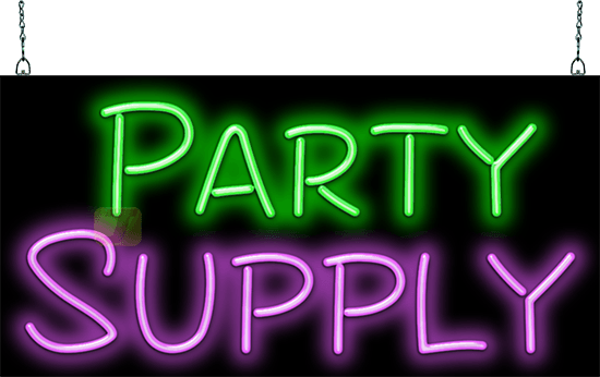 Party Supply Neon Sign