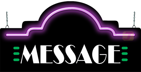 Custom Message Theatre Style Neon Sign