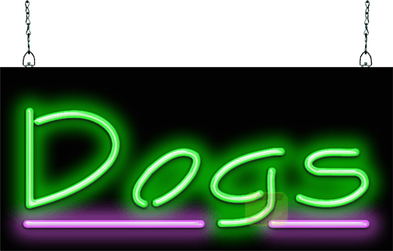 Dogs Neon Sign