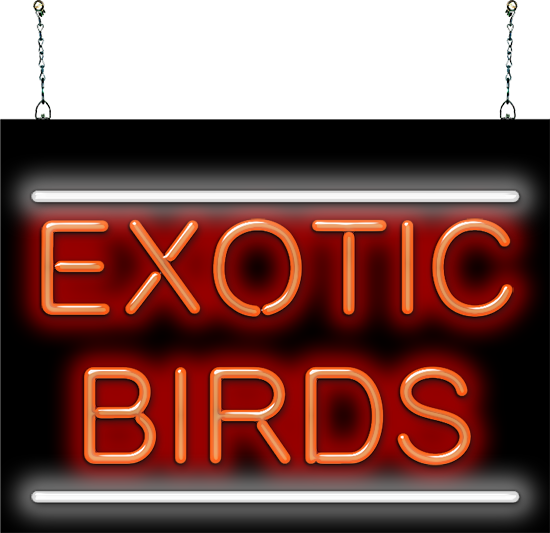 Exotic Birds Neon Sign