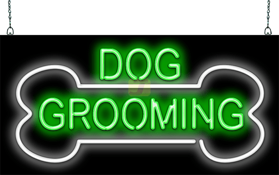 Dog Grooming Neon Sign