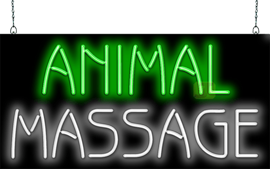 Animal Massage Neon Sign