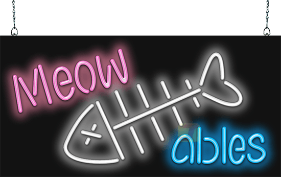 Meow Ables Neon Sign