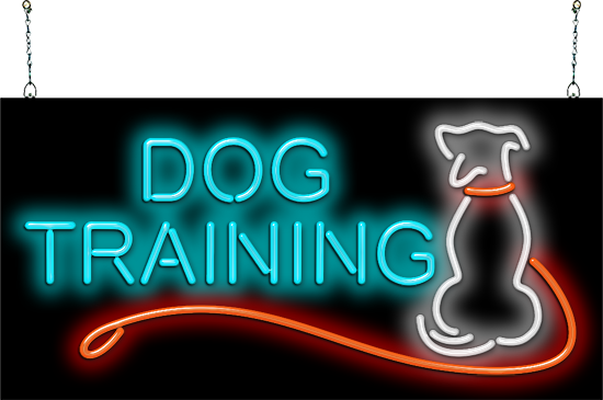 Dog Training Neon Sign