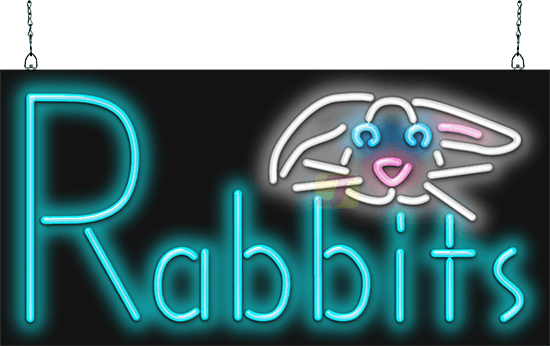 Rabbits Neon Sign