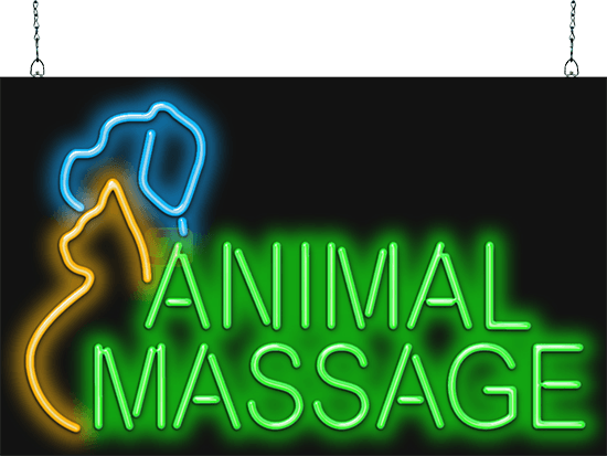 Animal Massage Neon Sign