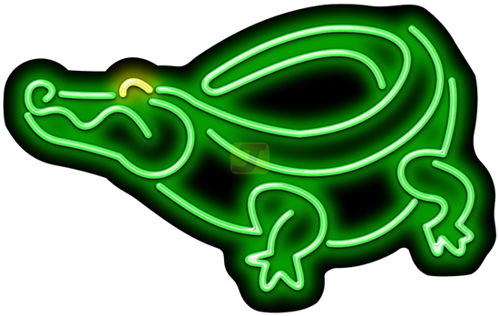 Alligator Neon Sign