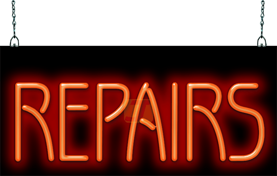 Repairs Neon Sign