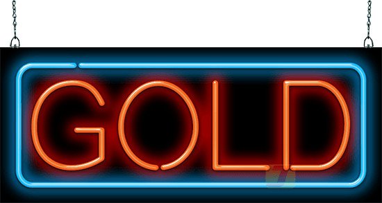 Gold Neon Sign