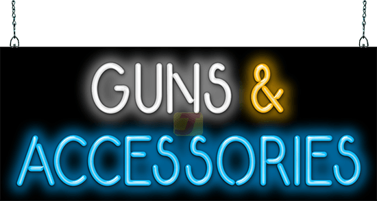 Guns and Accessories Neon Sign