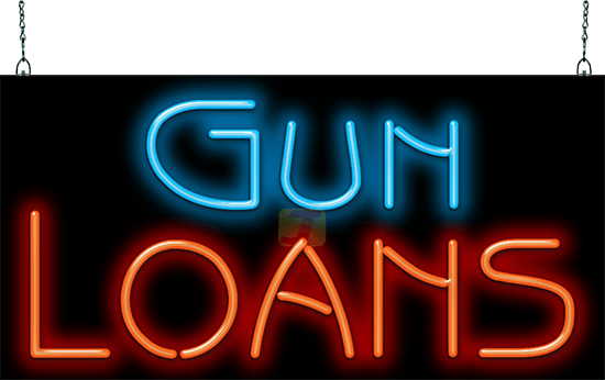 Gun Loans Neon Sign