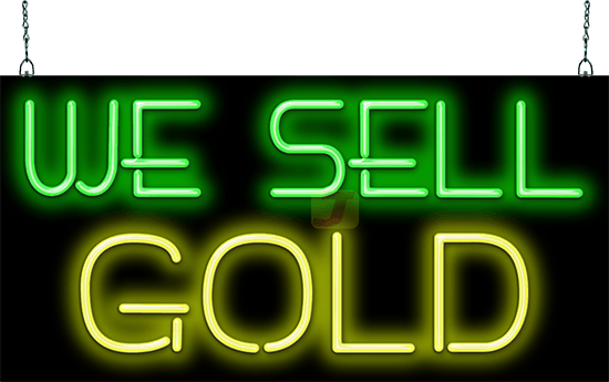 We Sell Gold Neon Sign