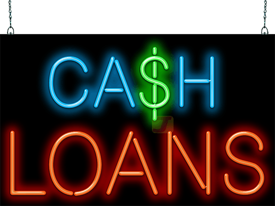 Cash Loans Neon Sign