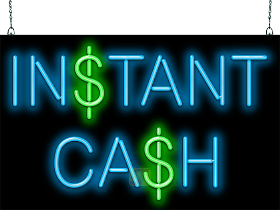 Instant Cash Neon Sign