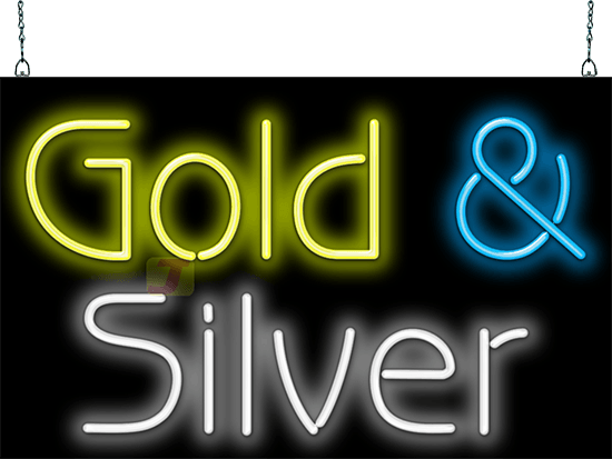 Gold & Silver Neon Sign