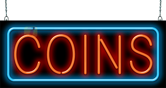 Coins Neon Sign