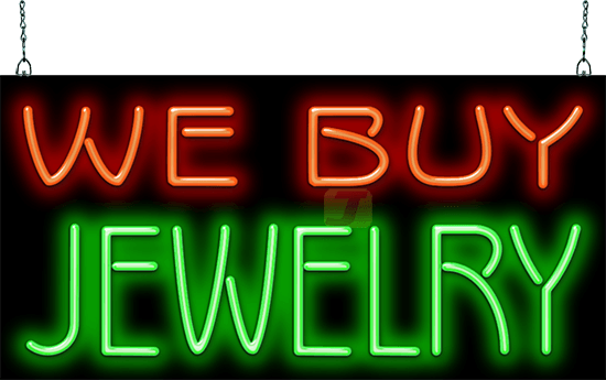 We Buy Jewelry Neon Sign