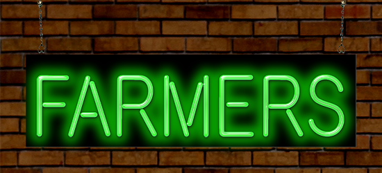 Farmers Neon Sign