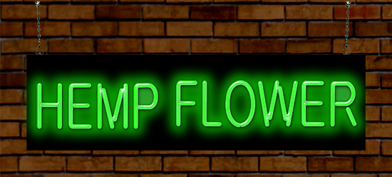 Hemp Flower Neon Sign