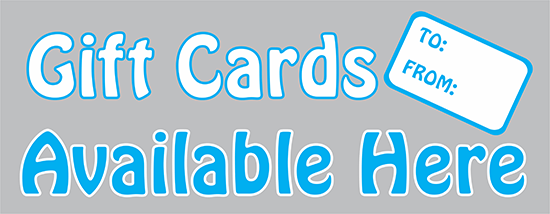 Gift Cards Window Cling