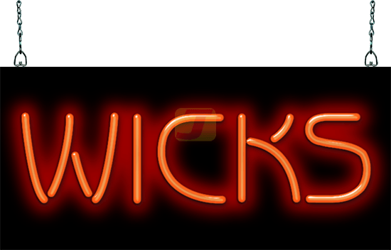 Wicks Neon Sign