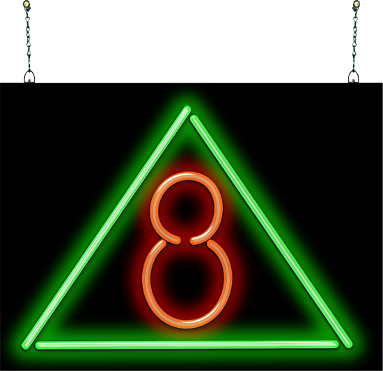 Delta 8 Neon Sign