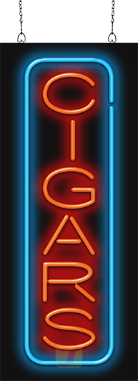 Cigars Vertical Neon Sign