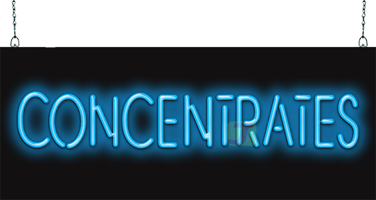 Concentrates Neon Sign