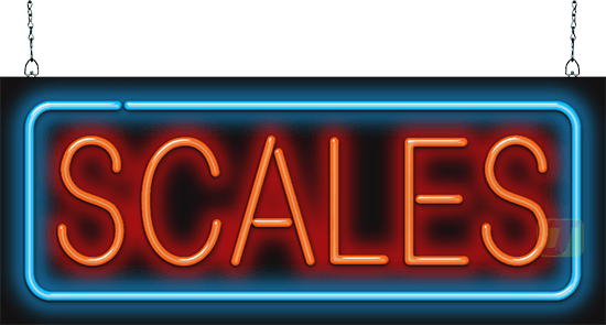 Scales Neon Sign