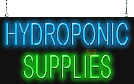 Hydroponic Supplies Neon Sign