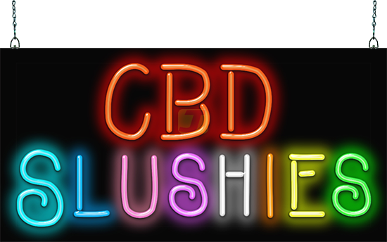 CBD Slushies Neon Sign