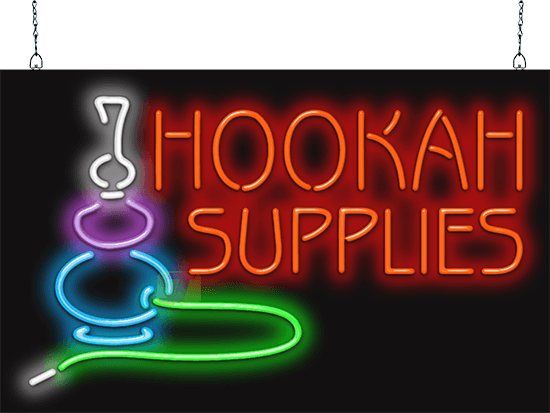 Hookah Supplies Neon Sign