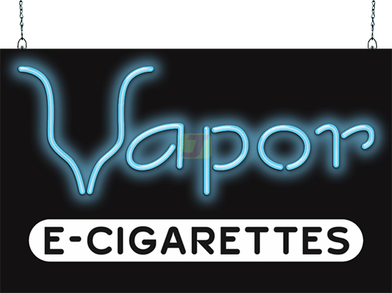 Vapor E-Cigarettes Neon Sign