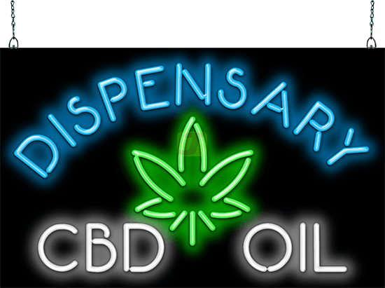 Dispensary CBD Oil Neon Sign