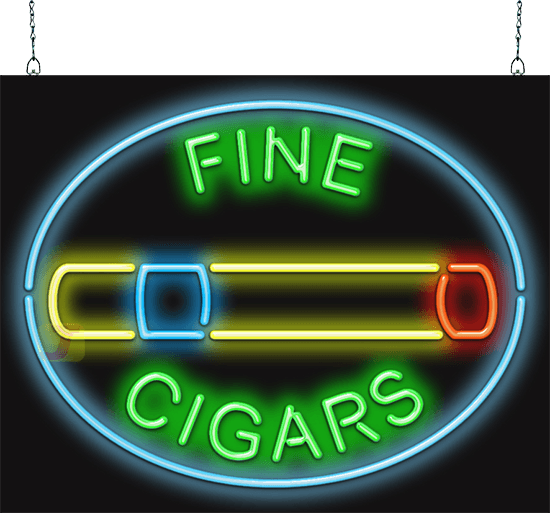 Fine Cigars Neon Sign