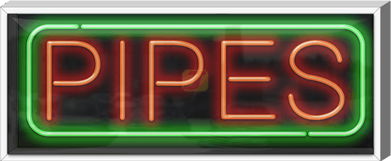 Outdoor Pipes Neon Sign