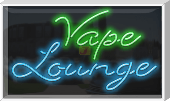 Outdoor Vape Lounge Neon Sign