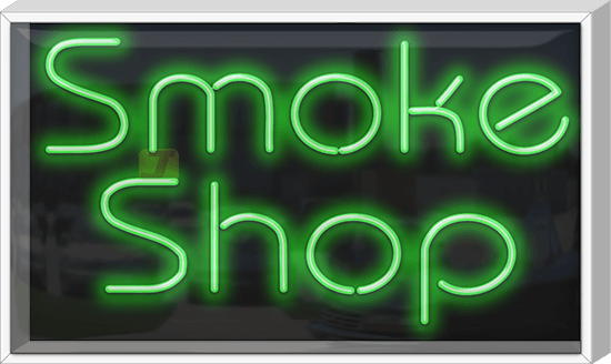 Outdoor XL Smoke Shop Neon Sign