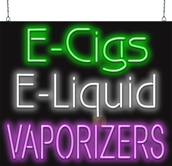 E-Cigs E-Liquid Vaporizers Neon Sign