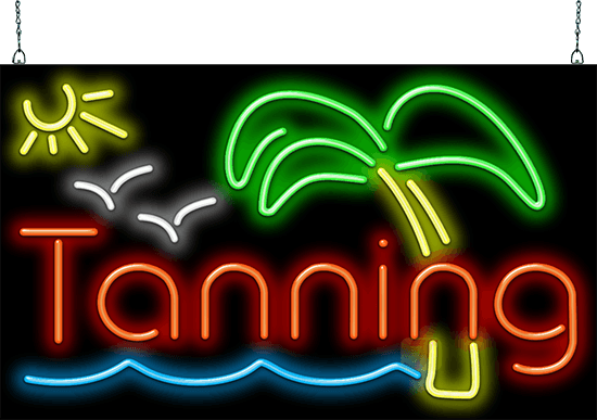 Tanning Neon Sign X-tra Large